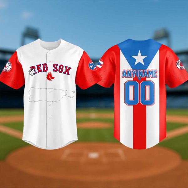 Boston Red Sox Puerto Rican Heritage Baseball Jersey 2025