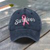 Breast Cancer Survivor Print Baseball Cap 1