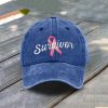 Breast Cancer Survivor Print Baseball Cap 2