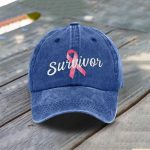 Breast Cancer Survivor Print Baseball Cap