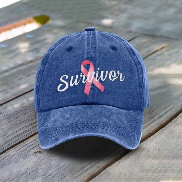 Breast Cancer Survivor Print Baseball Cap 2