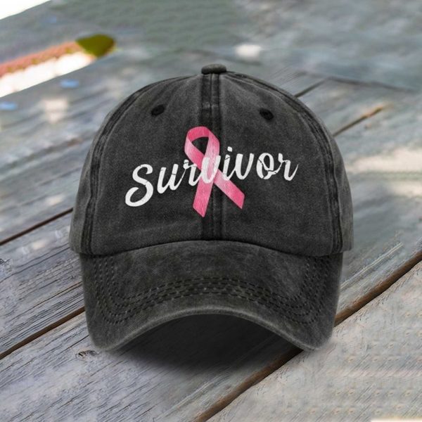 Breast Cancer Survivor Print Baseball Cap 3