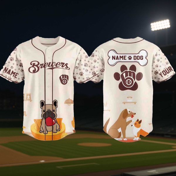 Brewers x International Dog Day Baseball Jersey 2025