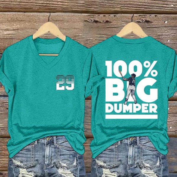 Cal Raleigh 100% Big Dumper V Neck T Shirt