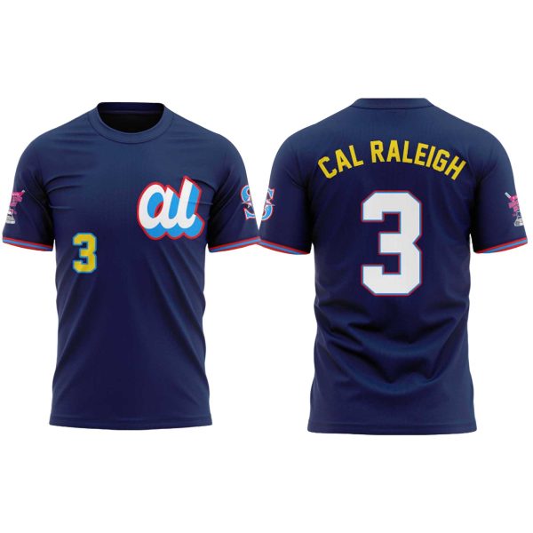 Cal Raleigh Seattle Mariners T Shirt 2025