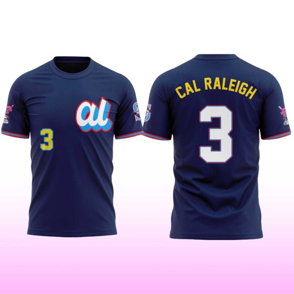 Cal Raleigh Seattle Mariners T Shirt 2025