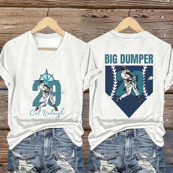 Cal Raleigh The Big Dumper V Neck T Shirt