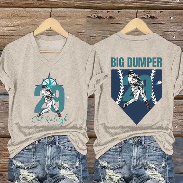 Cal Raleigh The Big Dumper V Neck T Shirt