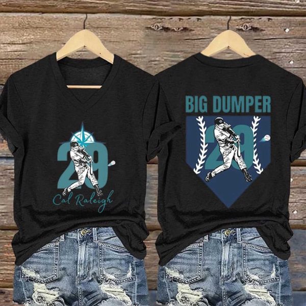 Cal Raleigh The Big Dumper V Neck T Shirt