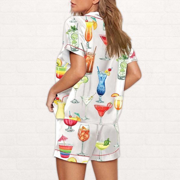 Cocktails Drinking Pajama Set For Women 1