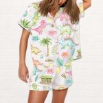 Dinosaurs Pajama Set For Women
