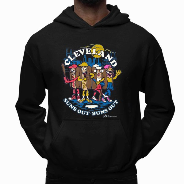 Cleveland Suns Out Buns Out Hotdog Shirt
