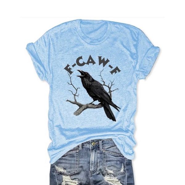F Caw F Crow Black Shirt