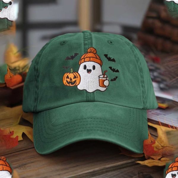 Fall Season Ghost Halloween Hat 3