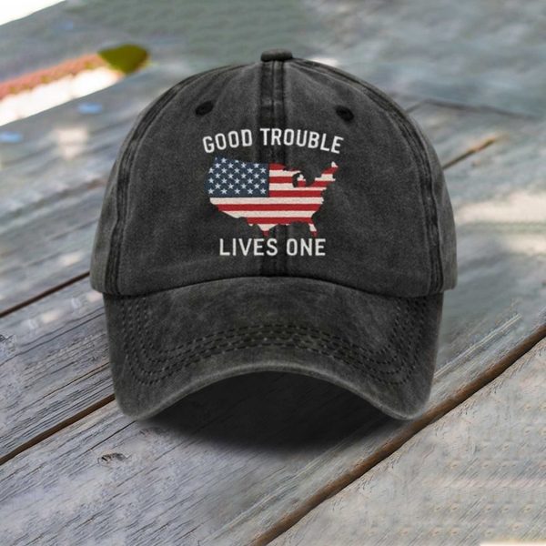 Good Trouble Lives On Baseball Cap 1