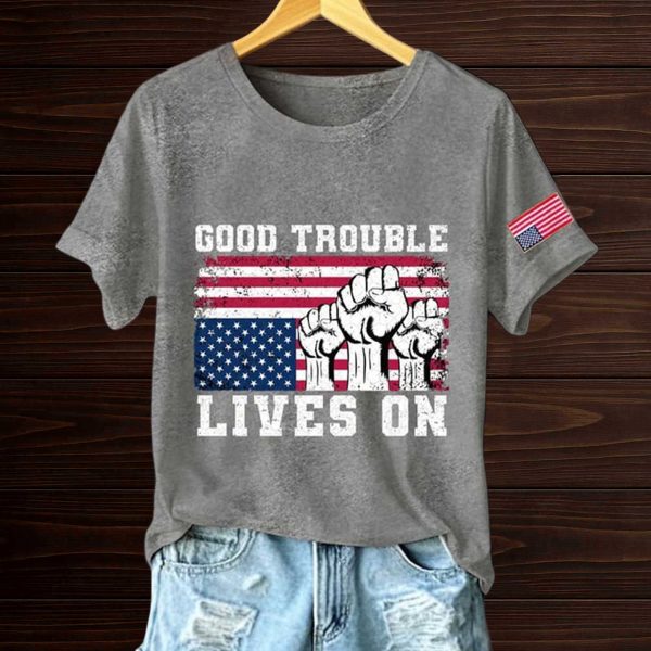 Good Trouble Lives On Resist America Shirt