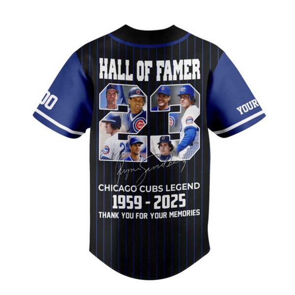 Hall Of Famer Chicago Cubs Legend 1959 2025 Thank You For Your Memories Jersey 2025 2