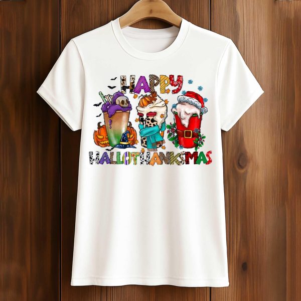 Happy Hallothanksmas Coffee Delights Shirt