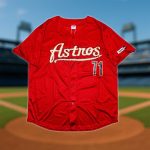 Houston Astros Josh Hader Brick Red Throwback Jersey 2025 Giveaway