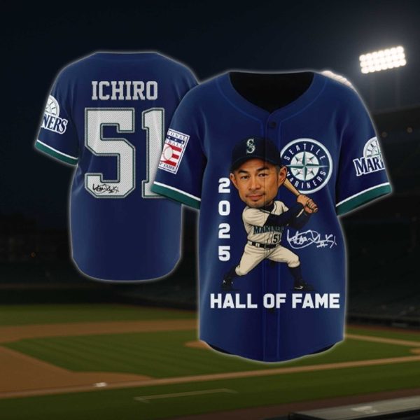 Ichiro Mariners Hall Of Fame Jersey 2025 2