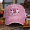 In October We Wear Pink Autumn Pink Pumpkin Hat 2