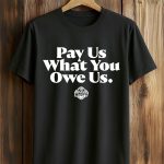 Caitlin Clark Wears Pay Us What You Owe Us Shirt