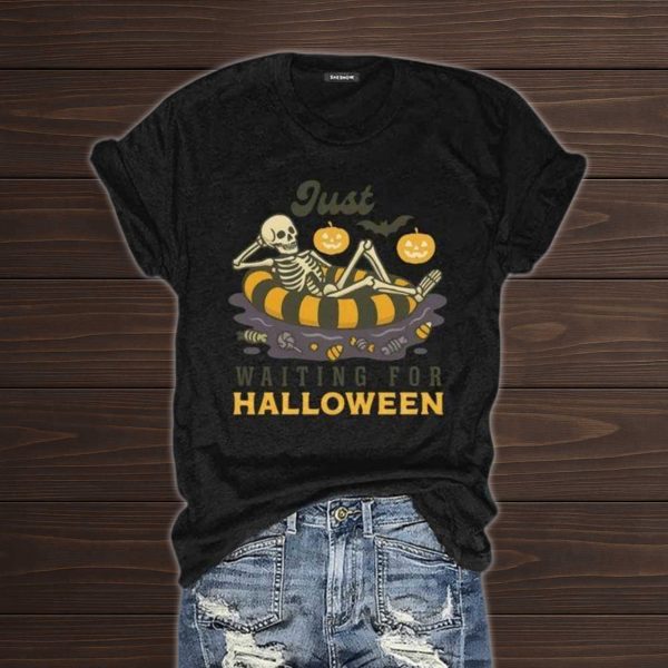 Just Waiting For Halloween Shirt