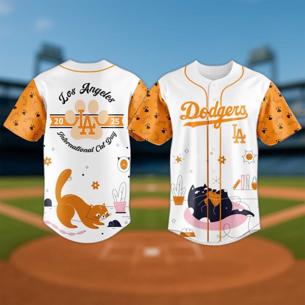 Los Angeles Dodgers International Cat Day Jersey 2025 2