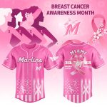 Marlins Breast Cancer Awareness Month Jersey 2025