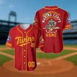 Minnesota Twins 250th Year Anniversary U.S Marine Corps Jersey 2025
