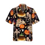 Mummy And Bags Of Sweets Halloween  Hawaiian Shirt