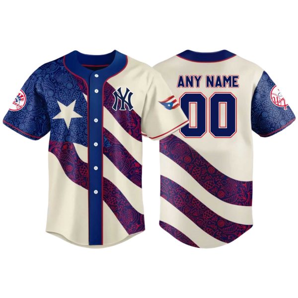 New York Yankees Puerto Rico Heritage Baseball Jersey 2025