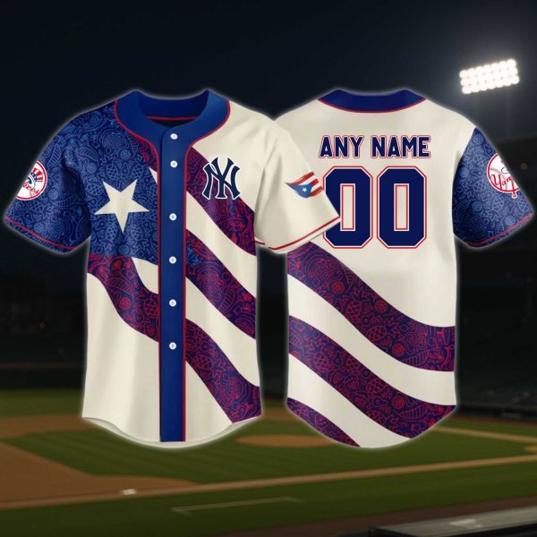 New York Yankees Puerto Rico Heritage Baseball Jersey 2025