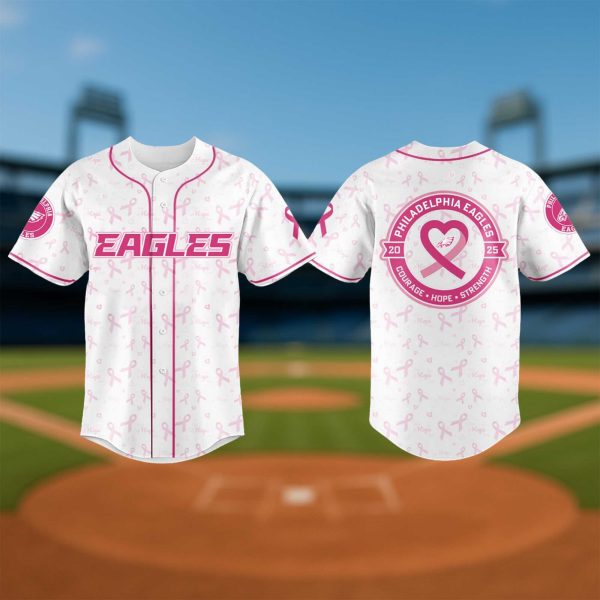 Philadelphia Eagles Supporting Breast Cancer Awareness Jersey 2025 1