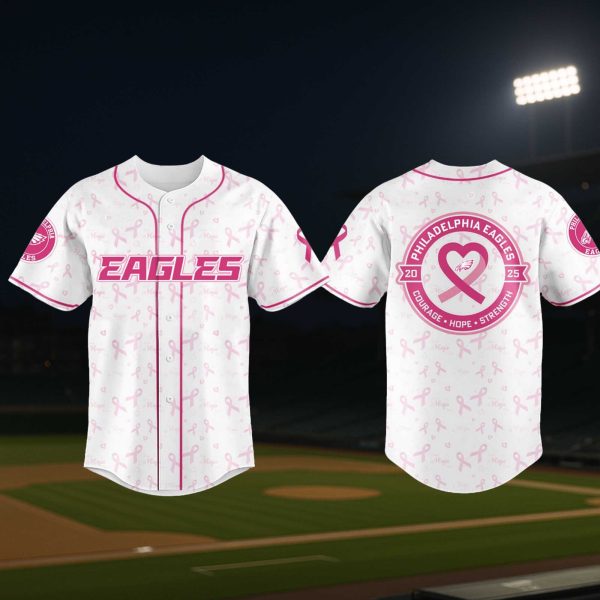 Philadelphia Eagles Supporting Breast Cancer Awareness Jersey 2025 2