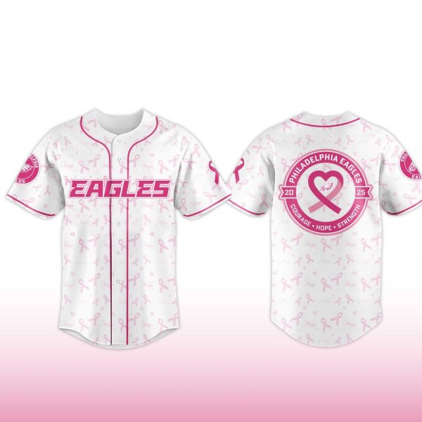 Philadelphia Eagles Supporting Breast Cancer Awareness Jersey 2025 3
