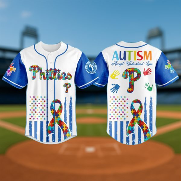 Philadelphia Phillies Autism Awareness Month Jersey 2025