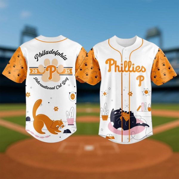 Philadelphia Phillies International Cat Day Jersey 2025 1
