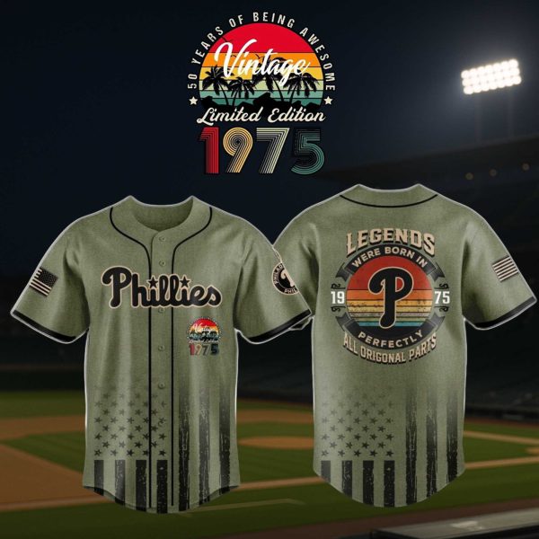 Phillies 50th Soth Birthday Vintage Legends Jersey 2025 1