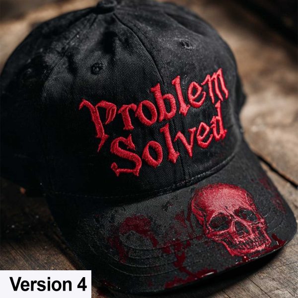 Problem Solved Bloodstained Hat