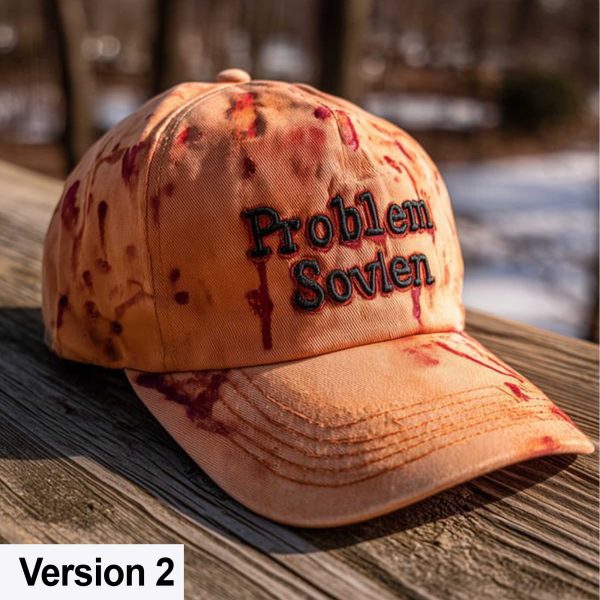 Problem Solved Bloodstained Hat