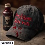 Problem Solved Bloodstained Hat
