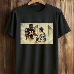Ryne Sandberg and Walter Payton Chicago Cubs at Bears Heaven’s Gate Shirt