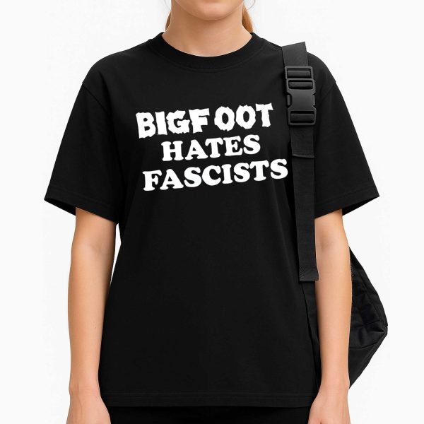 Tenney Wears Bigfoot Hates Fascists Shirt