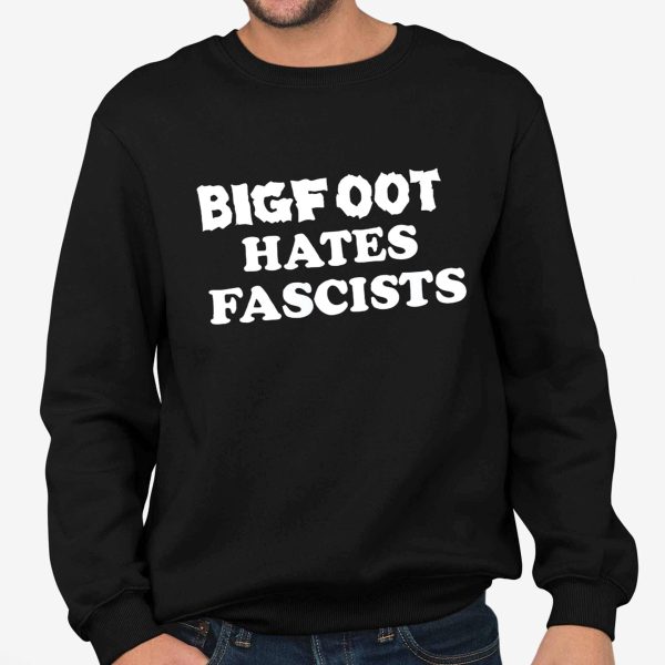 Tenney Wears Bigfoot Hates Fascists Shirt