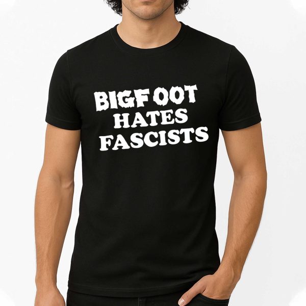 Tenney Wears Bigfoot Hates Fascists Shirt