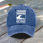 Tsunami Warning California Baseball Cap