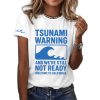 Tsunami Warning California Crew Neck T Shirt 3