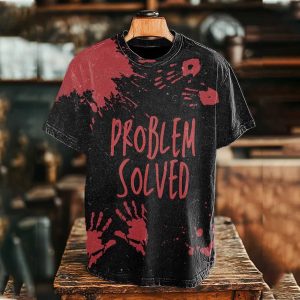 Bloody Problem Bloody Hands Print Shirt 1