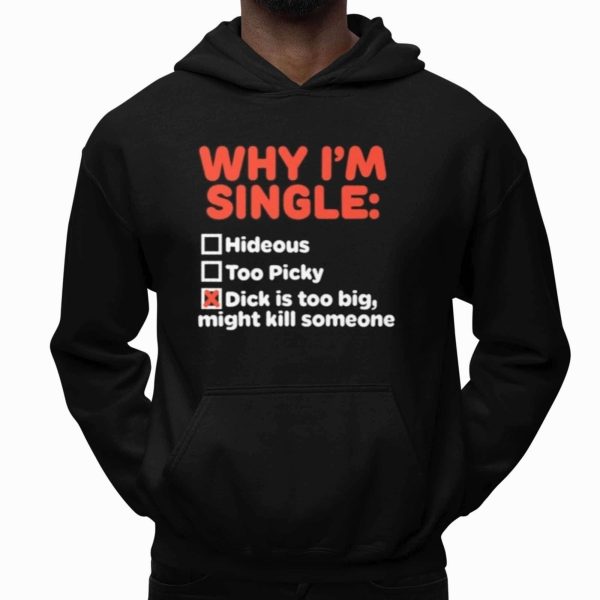 Why I'm Single Hideous Too Picky Dick Is Too Big, Might Kill Someone Shirt